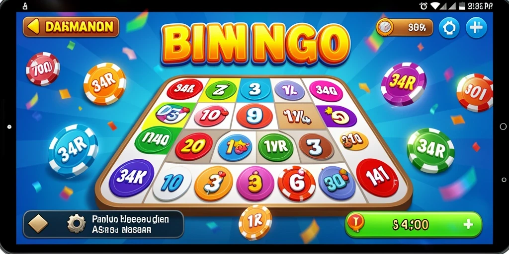 Tampilan gameplay Bingo yang seru dan interaktif dalam 34R.