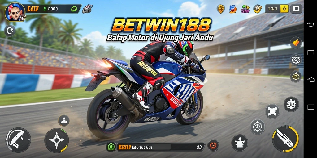 Gameplay balap motor seru dan menantang di BETWIN188.