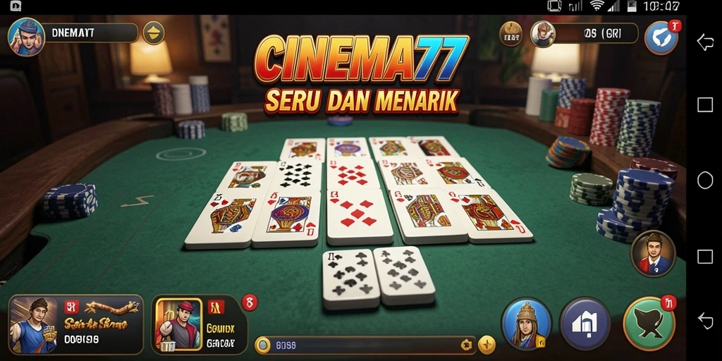 Tampilan gameplay menarik dengan pengalaman bermain Domino seru.