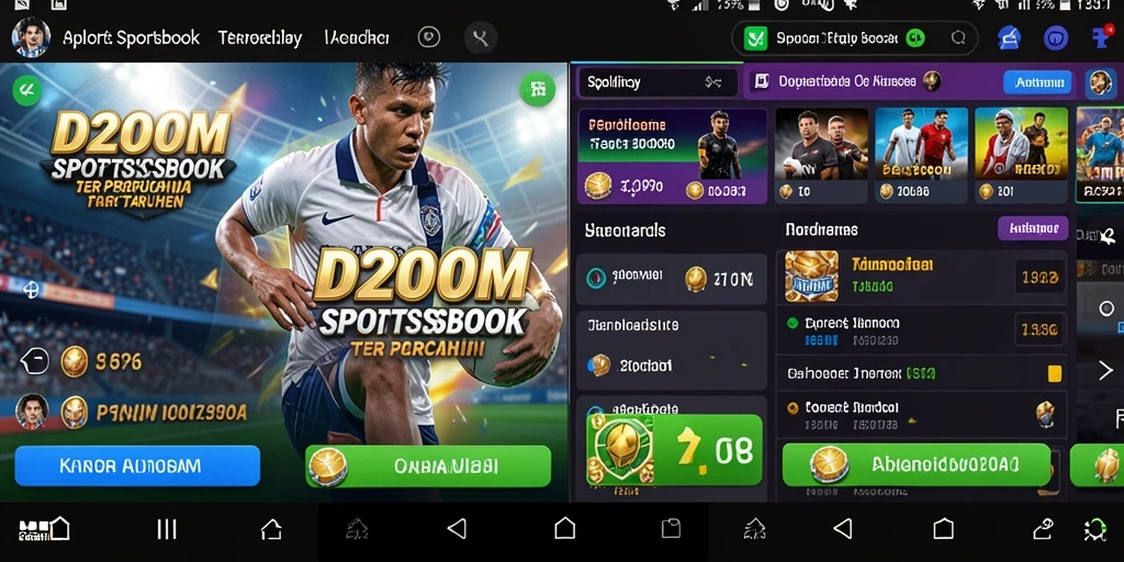 Tampilan menarik D200M saat melakukan taruhan olahraga.