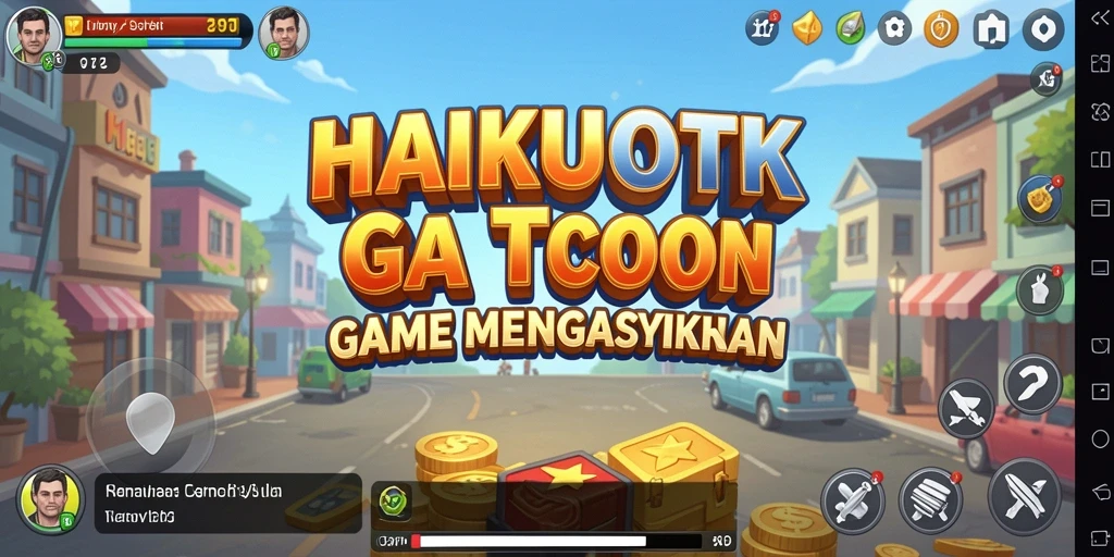 Gameplay HAIKUOTK yang menarik dengan grafis colorful.
