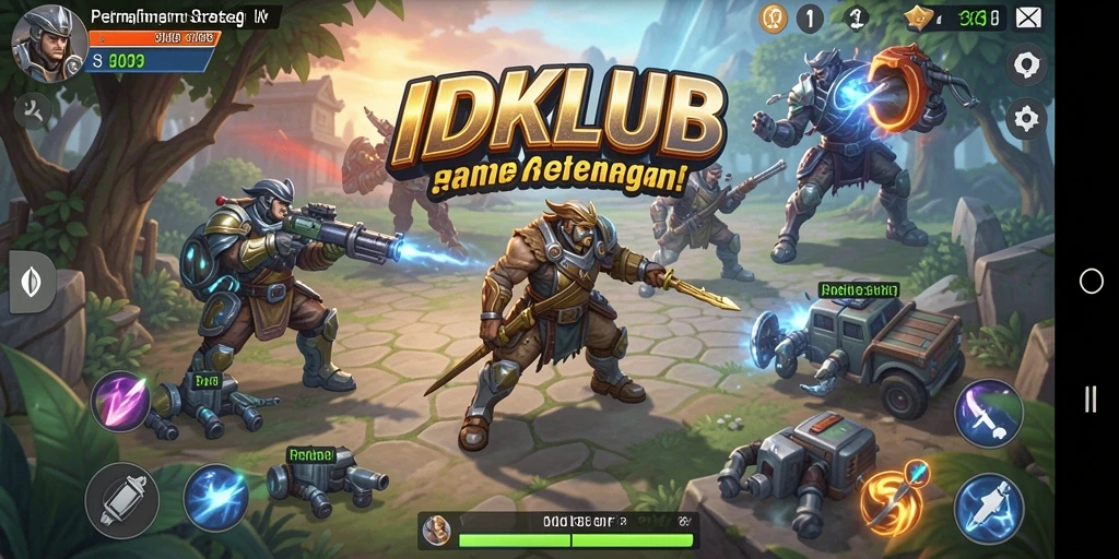Tampilan gameplay IDKLUB yang menarik dengan interaksi strategis.
