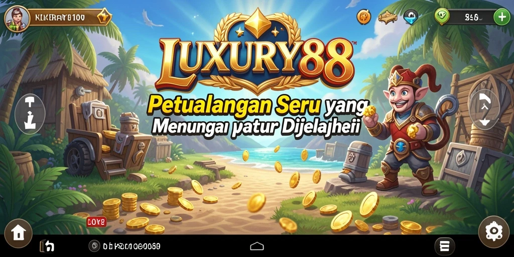 Tampilan gameplay seru dan menantang dari LUXURY88.