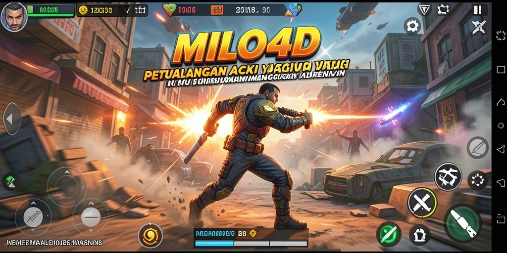 Screenshot menampilkan aksi seru dalam gameplay MILO4D.