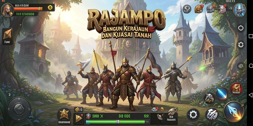 Tampilan gameplay RAJAMPO yang seru dan mendebarkan.