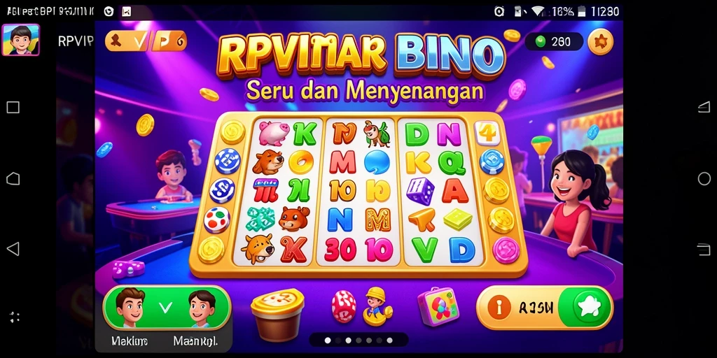Screenshot utama dari gameplay Bingo RPVIP6 yang seru.