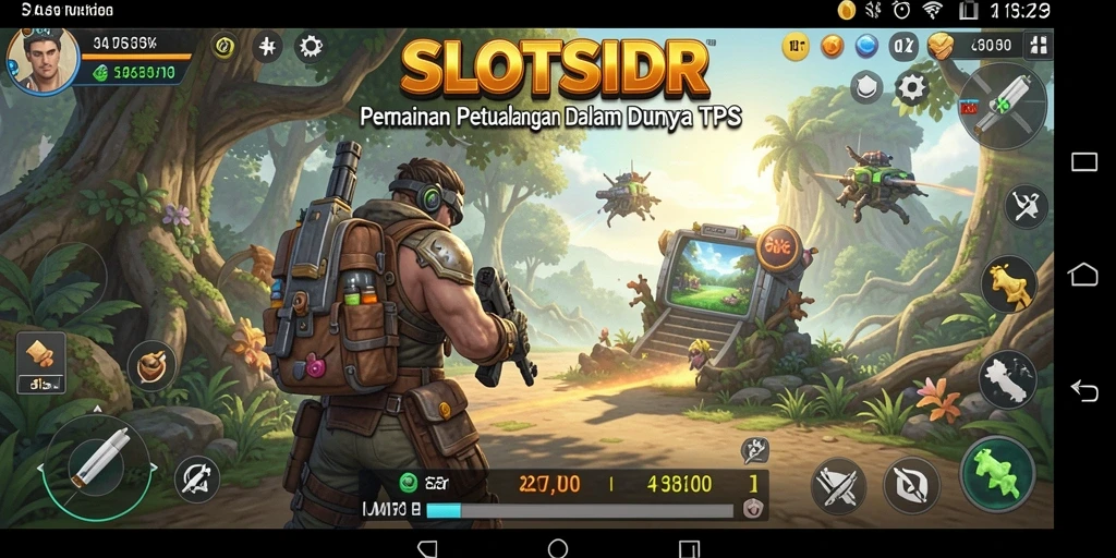 Tangkapan layar menampilkan aksi seru dalam gameplay TPS.