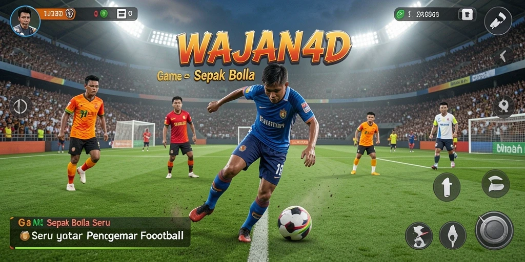 Screenshot gameplay WAJAN4D menunjukkan aksi seru di lapangan.